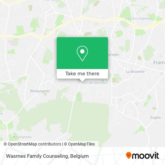Wasmes Family Counseling map