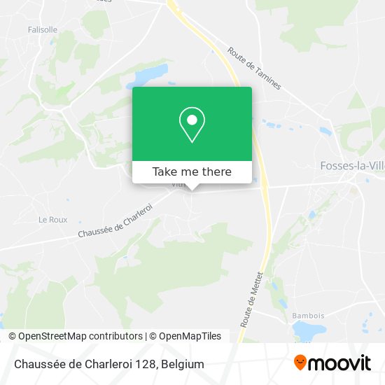 Chaussée de Charleroi 128 plan