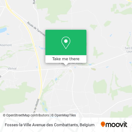 Fosses-la-Ville Avenue des Combattants map