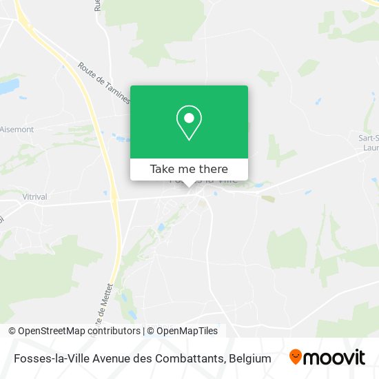 Fosses-la-Ville Avenue des Combattants plan