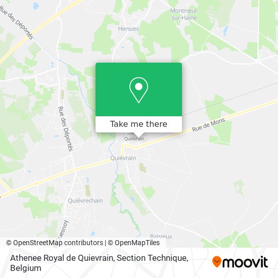Athenee Royal de Quievrain, Section Technique map