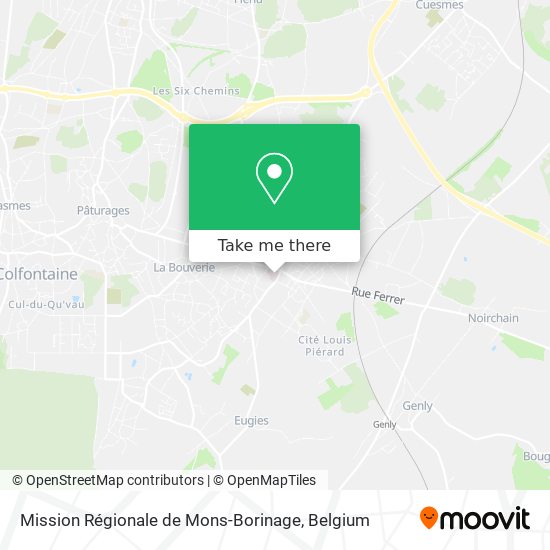 Mission Régionale de Mons-Borinage plan