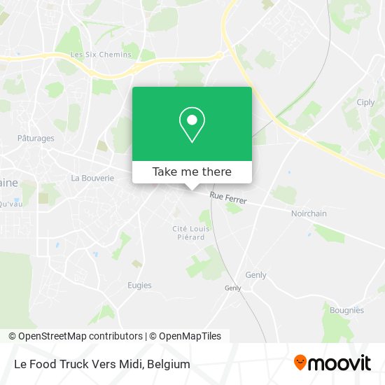 Le Food Truck Vers Midi plan
