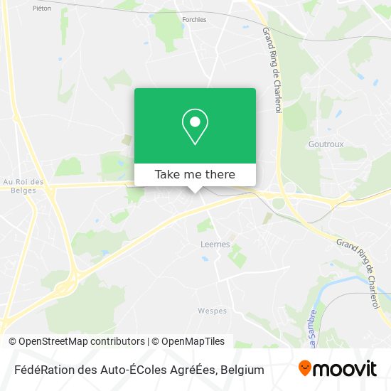 FédéRation des Auto-ÉColes AgréÉes map