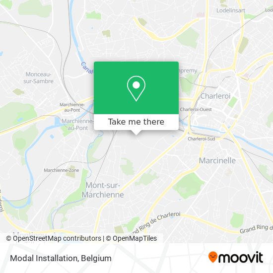 Modal Installation map