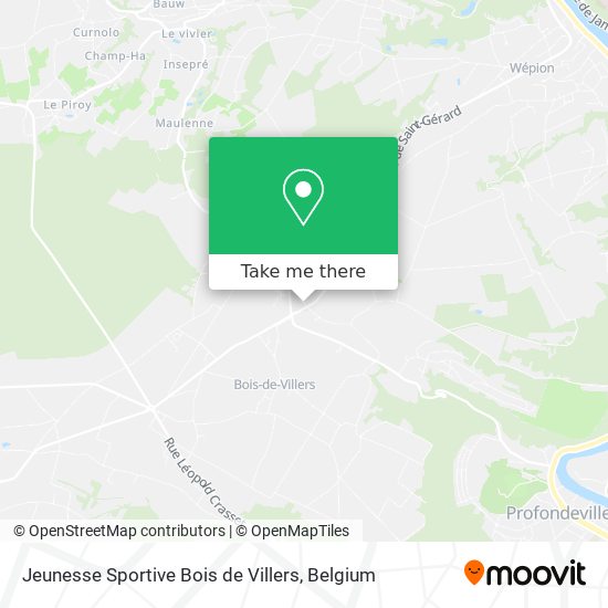 Jeunesse Sportive Bois de Villers map