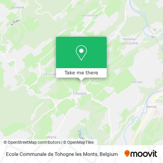 Ecole Communale de Tohogne les Monts map