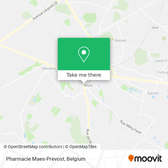 Pharmacie Maes-Prevost map