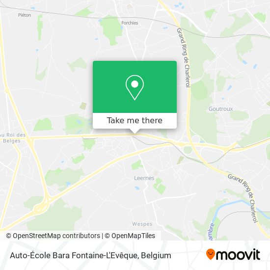 Auto-École Bara Fontaine-L'Evêque plan