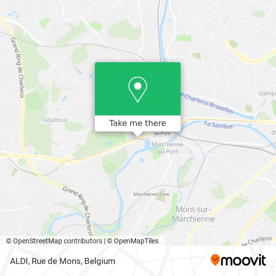 ALDI, Rue de Mons map