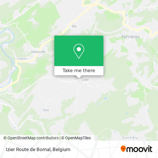 Izier Route de Bomal map