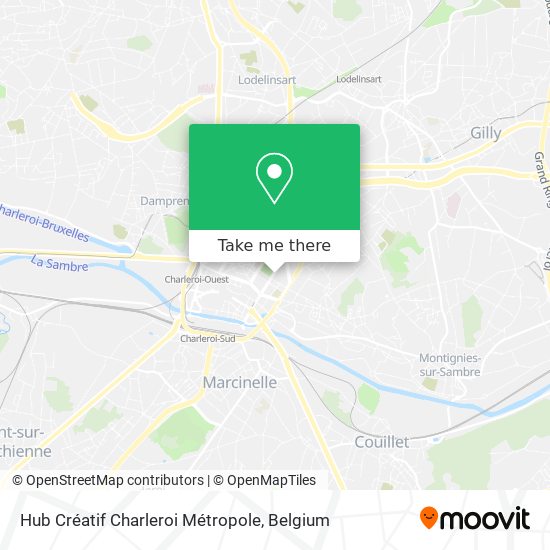 Hub Créatif Charleroi Métropole map