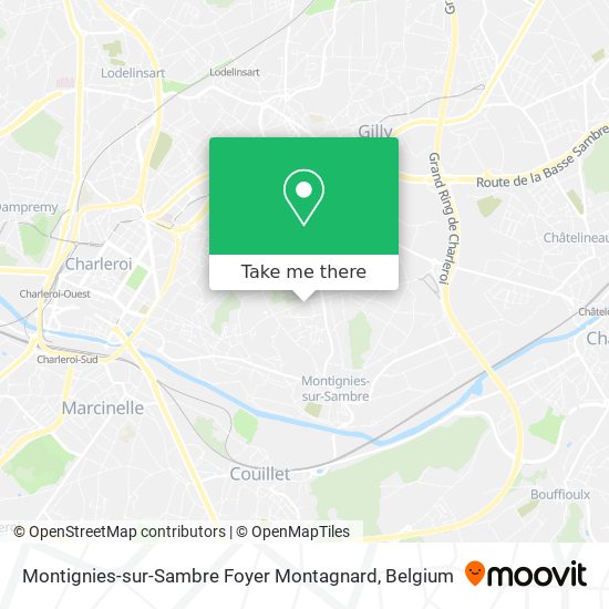 Montignies-sur-Sambre Foyer Montagnard map