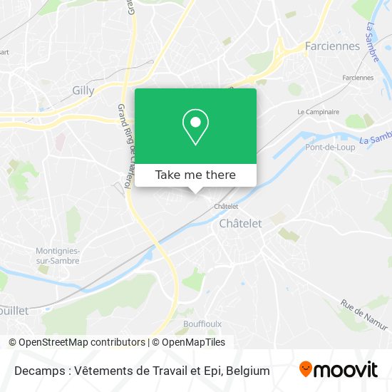Decamps : Vêtements de Travail et Epi map