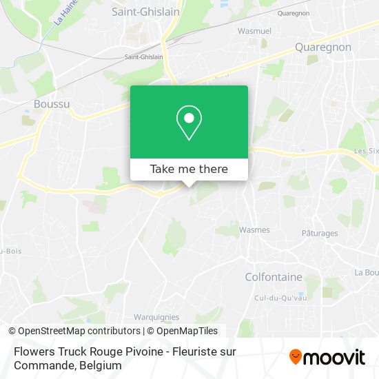 Flowers Truck Rouge Pivoine - Fleuriste sur Commande map
