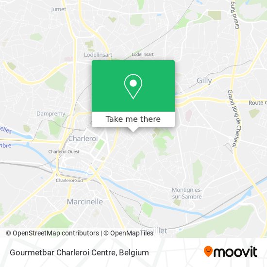 Gourmetbar Charleroi Centre map