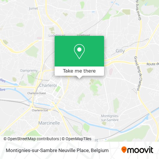 Montignies-sur-Sambre Neuville Place map