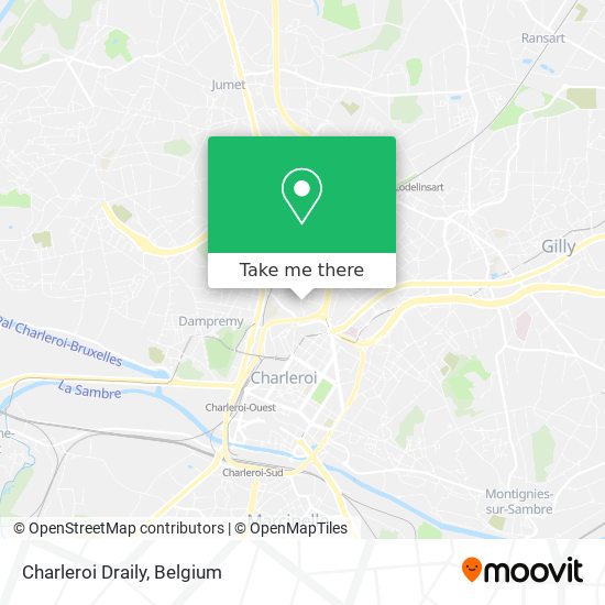 Charleroi Draily map