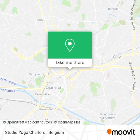 Studio Yoga Charleroi map