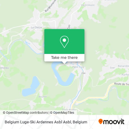 Belgium Luge-Ski Ardennes Asbl Asbl map