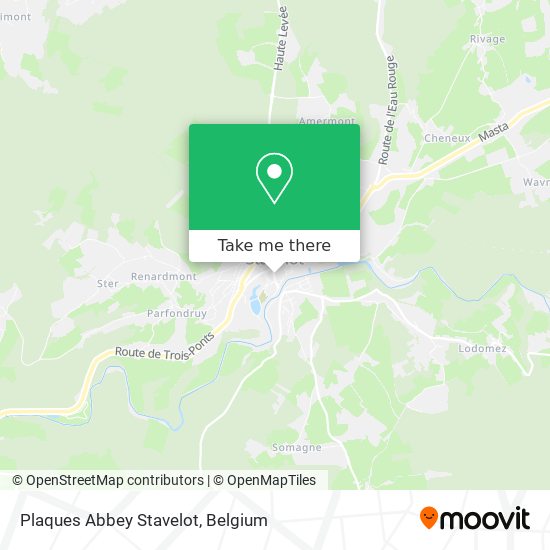 Plaques Abbey Stavelot map