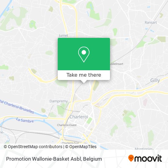 Promotion Wallonie-Basket Asbl map