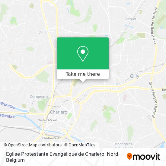 Eglise Protestante Evangélique de Charleroi Nord map