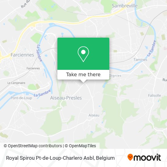 Royal Spirou Pt-de-Loup-Charlero Asbl map