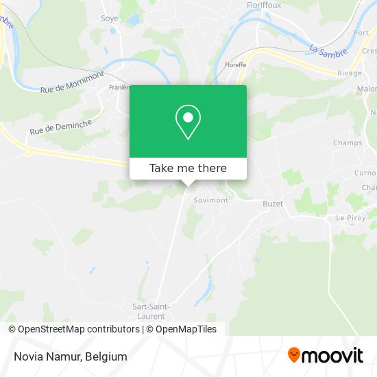 Novia Namur map