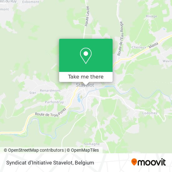 Syndicat d'Initiative Stavelot map