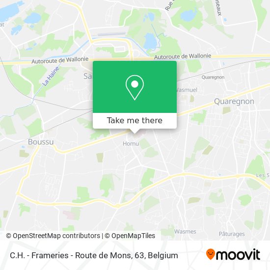 C.H. - Frameries - Route de Mons, 63 plan