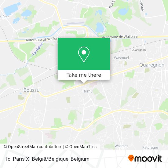 Ici Paris Xl België/Belgique plan