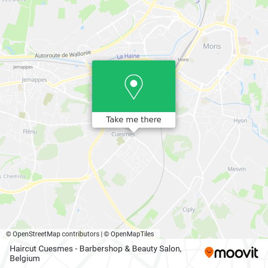 Haircut Cuesmes - Barbershop & Beauty Salon map