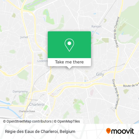 Régie des Eaux de Charleroi plan