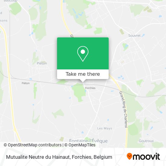 Mutualite Neutre du Hainaut, Forchies map