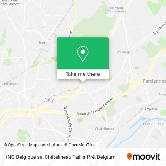 ING Belgique sa, Châtelineau Taillis-Pré plan