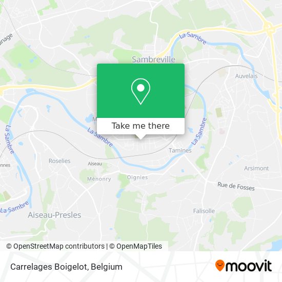 Carrelages Boigelot map