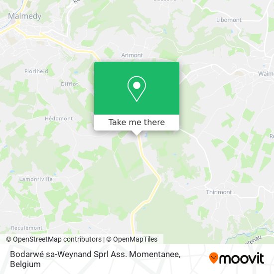 Bodarwé sa-Weynand Sprl Ass. Momentanee plan