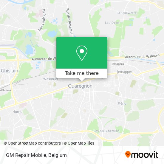 GM Repair Mobile map