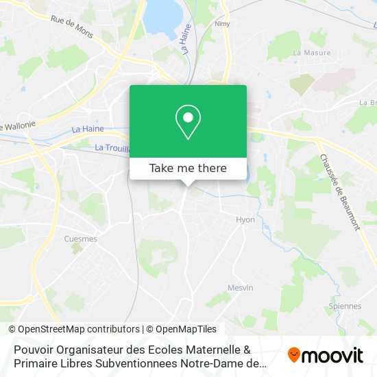 Pouvoir Organisateur des Ecoles Maternelle & Primaire Libres Subventionnees Notre-Dame de Messines map