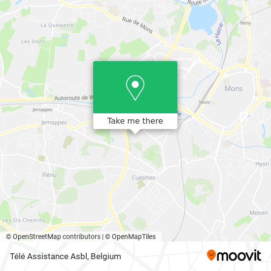 Télé Assistance Asbl map