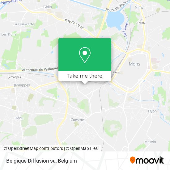 Belgique Diffusion sa map