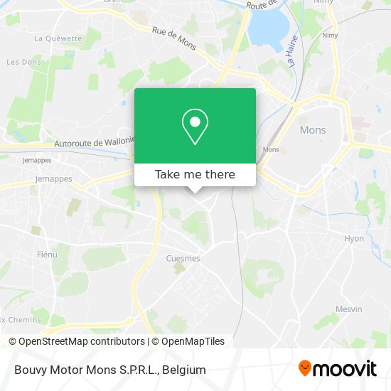 Bouvy Motor Mons S.P.R.L. map