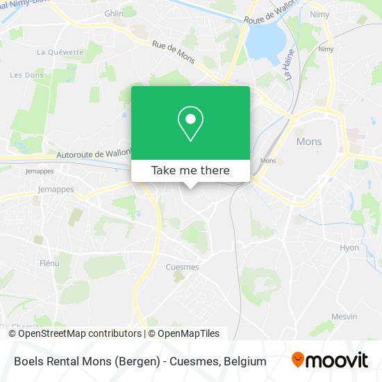 Boels Rental Mons (Bergen) - Cuesmes map