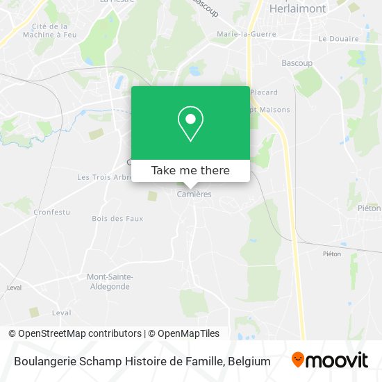 Boulangerie Schamp Histoire de Famille map