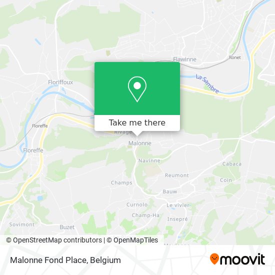 Malonne Fond Place map