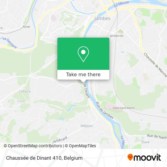 Chaussée de Dinant 410 plan