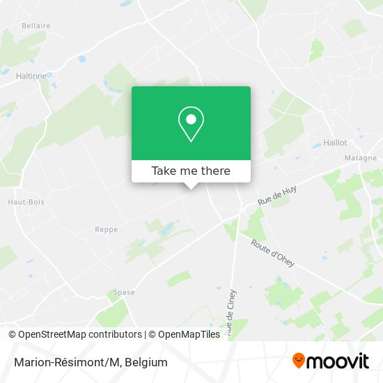 Marion-Résimont/M map