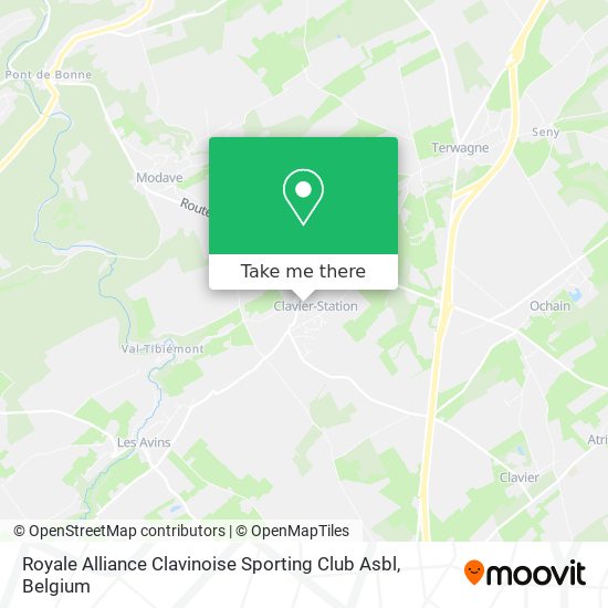 Royale Alliance Clavinoise Sporting Club Asbl map