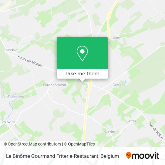 Le Binôme Gourmand Friterie-Restaurant plan